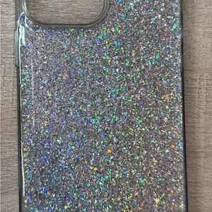 FLAUNT SQUARE Silver Glitter iPhone 13 Pro Max Case